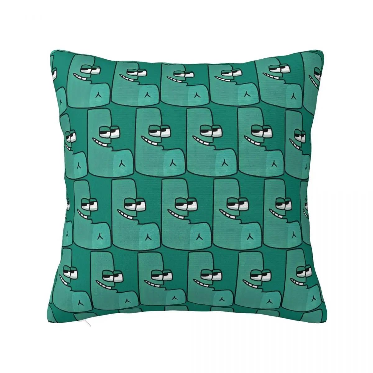 

Green Letter Pillow Cases Cushion Cover Funny Zippered Decor Throw Pillow Case Cover for Home x 66x66cm