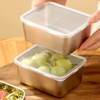 Sealed Refrigerator Office Worker Fruit Lunch Box with Lid Food Crisper