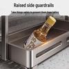 Stainless Steel 3-Tier Spice Rack with Knife Holder