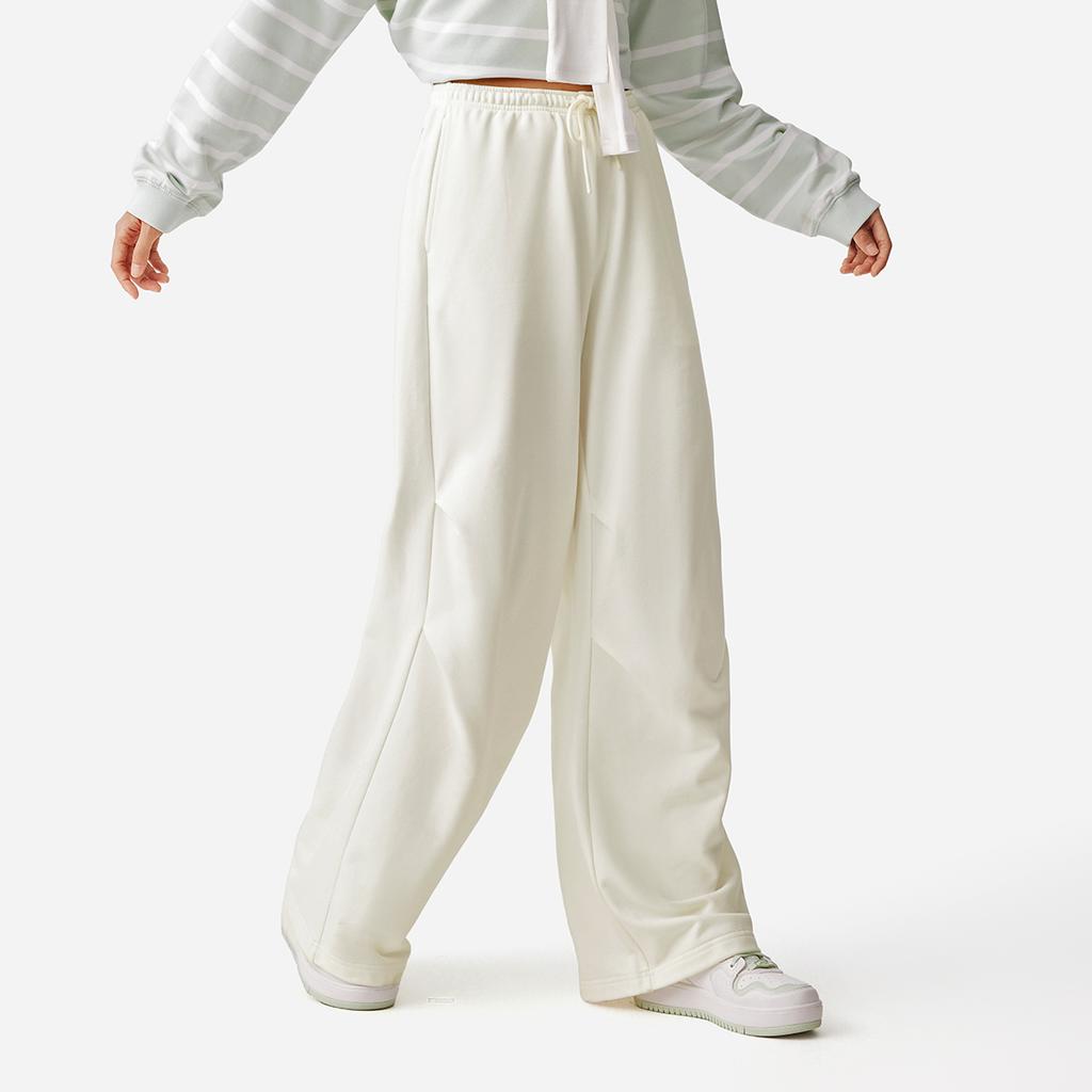 Li-Ning Comfortable Loose Breathable Casual Pants Women Bottoms Off-White AKLV270-2