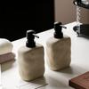 Dispenser Sapone Liquido in Terracotta Semplice Dispenser Sapone per la Casa Disinfettante Mani Gel da Bagno Shampoo Flacone con Pompetta Accessori da Bagno