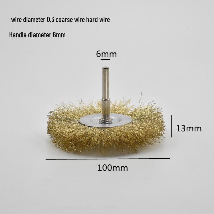 Electric Steel Wire Brush with Handle - Rust Removal, Polishing, and Cleaning.