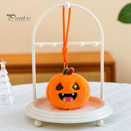 Creative Pumpkin Plushies Halloween Plush Keychain, Cute Spooky Stuffed Toy Pendant for Bag Charm Keys, Soft Mini Doll Hanging Ornament Festival