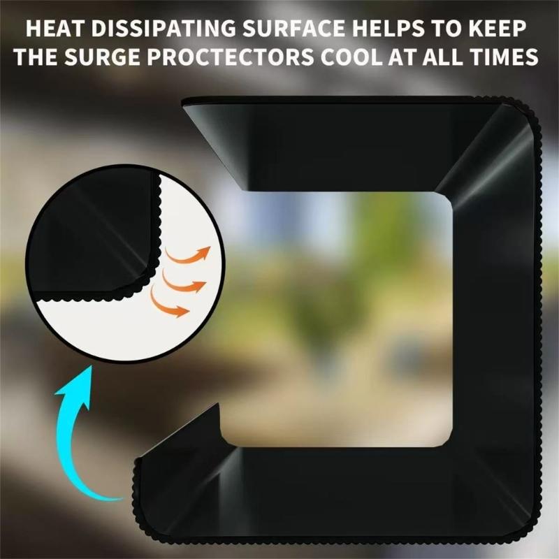 Pack of 2 Space Saving Cord Organizers Trays Under Desk for Neat Storage of Wires and Adapters in Office or Living Area