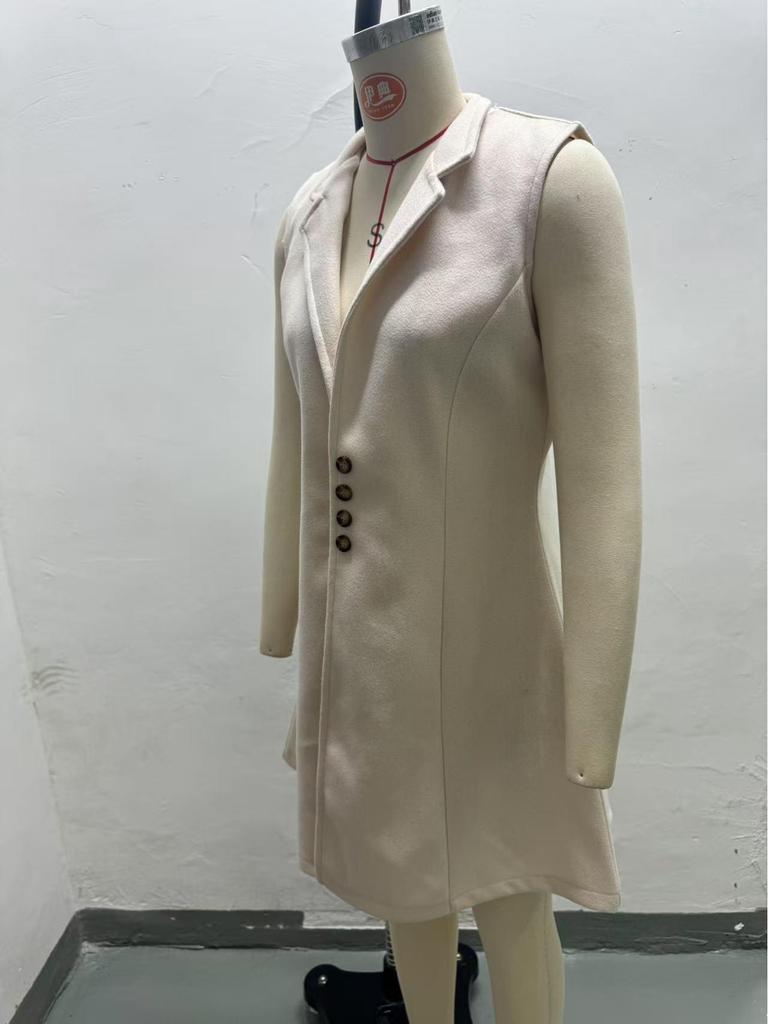 2025 Autumn/Winter Elegant Wool Sleeveless Vest for Europe and America