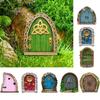 Cancello Elfico in Legno Miniature Cancello delle Fate Cancello Bambola Fatata Durevole Desktop