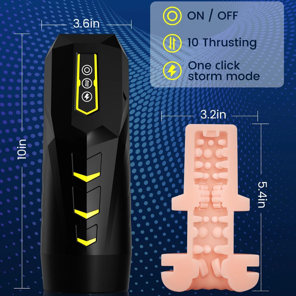 Automatic Male Masturbator Cup Telescopic Thrusting Sex Machine Vagina Pocket Pussy Oral Blowjob Sex Toys for Men Adult Supplies 18+