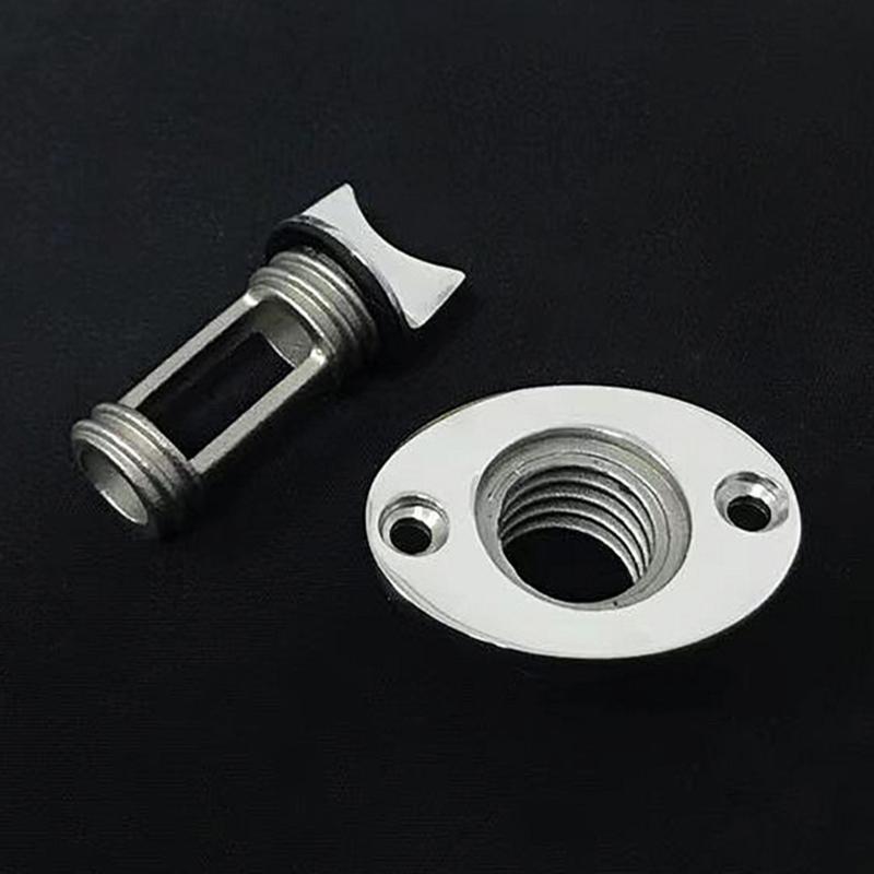 Marine Drain Plug Stern Wire Plug Bilge Sewage Outlet Kayak Boat Drain for Valve 316 Stainless Steel Replacement Repair