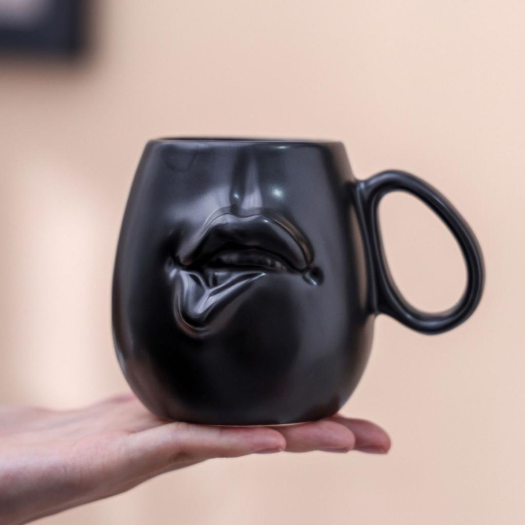 Nordic Face Ceramic Coffee Cup Fun Funny Mug Creative Afternoon Tea Latte Cup