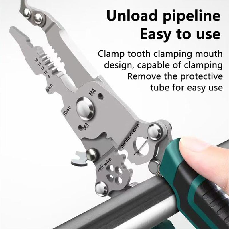 

18 в 1 складной инструмент для зачистки проводов обжимные клещи для резки кабеля модернизированные многофункциональные инструменты для зачистки проводов ножницы режущие инструменты United States