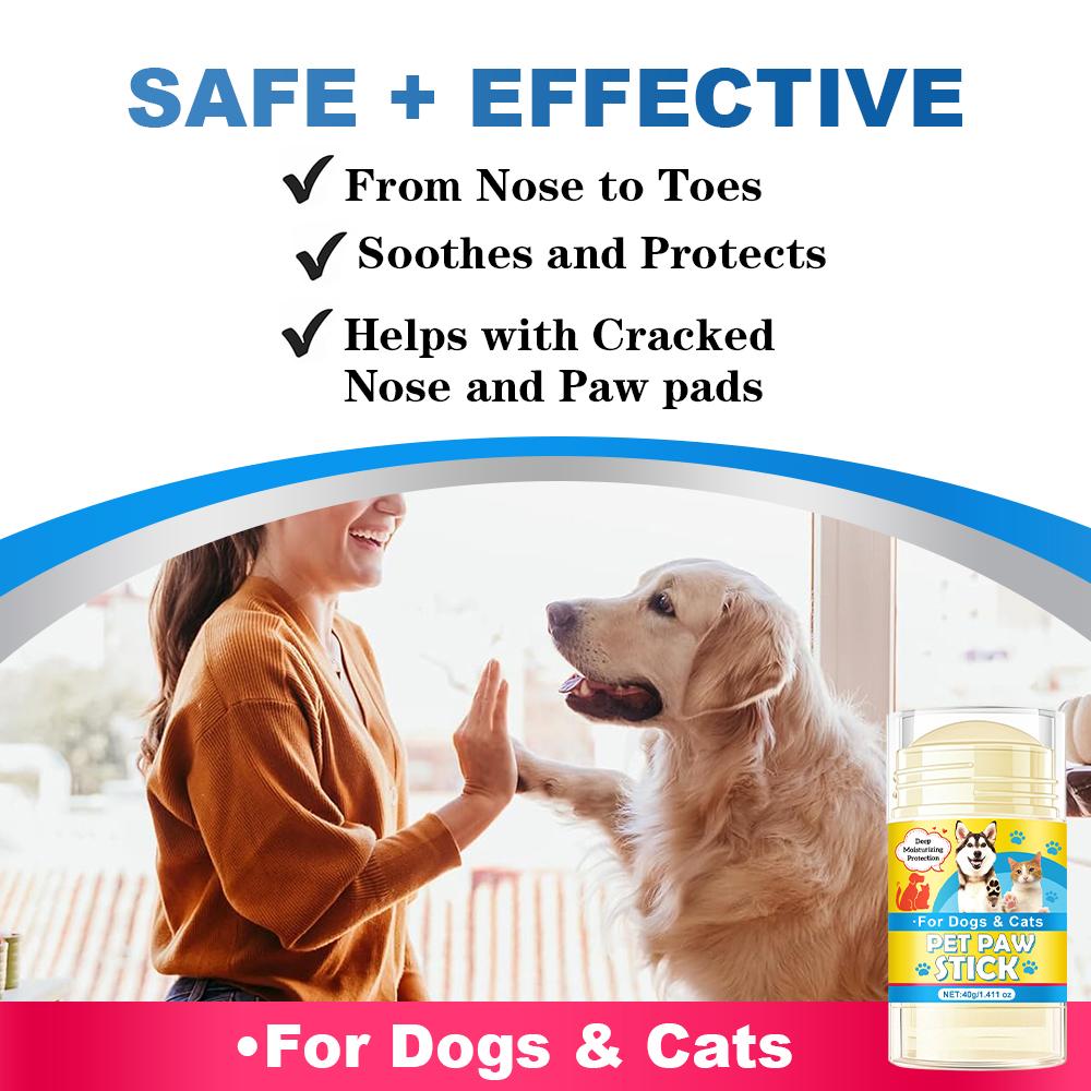 Pet Paw Stick-Soothes And Protect Pet Paws-Help With Cracked Nose And Paw Pads-For Nose And Toes, 40g