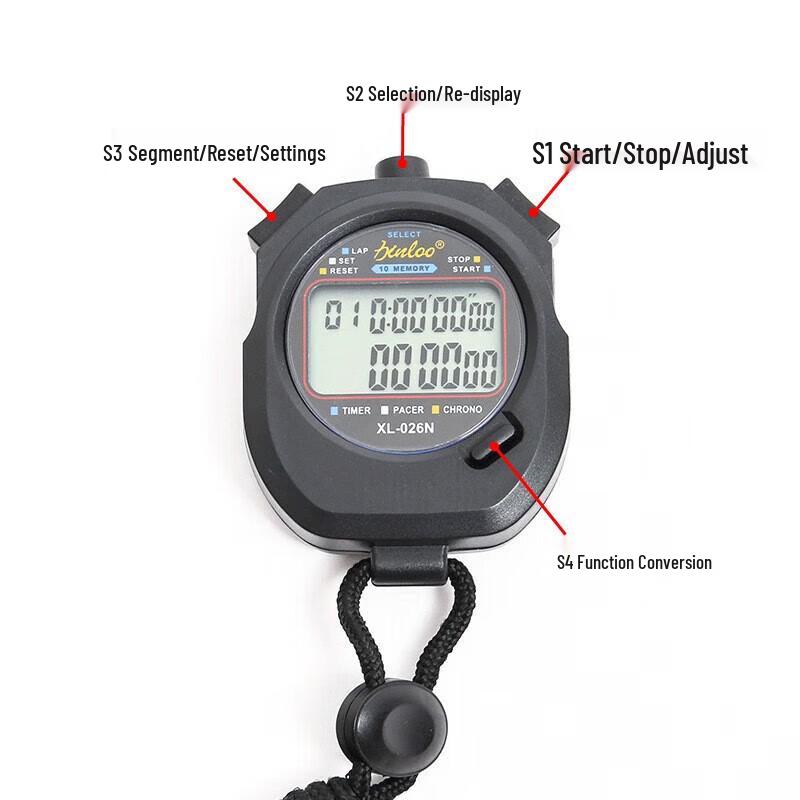 Multi-function Waterproof Digital Stopwatch