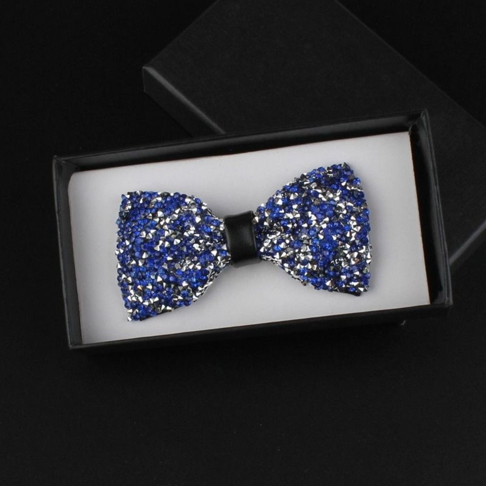 Corbata de cuello ajustable Lazo brillante Corbata de cristal con purpurina formal Ocasión de banquete