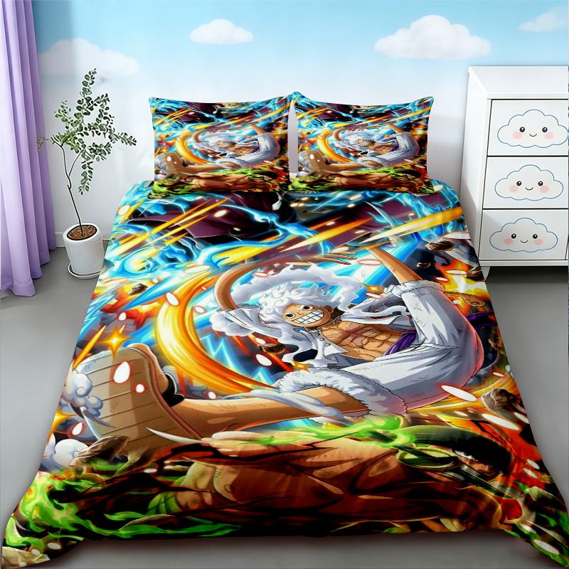 Boys 3Pcs Duvet Cover Set One Piece Cartoon Bedding Set Quilt Cover Breathable And Comfortable For Bedroom Decor Best Gifts