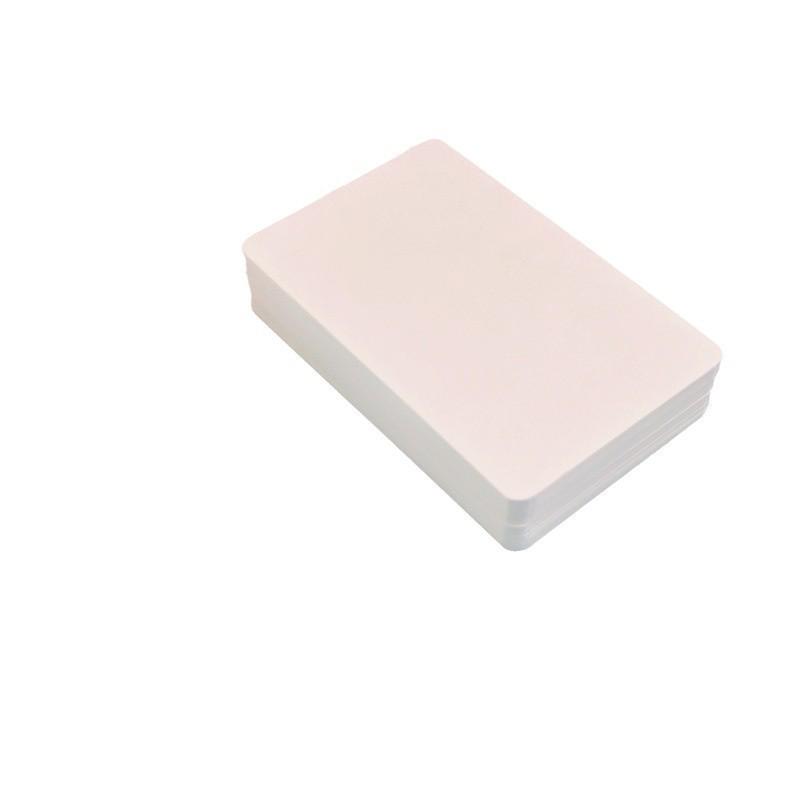 White Hard Cardstock Vocabulary Flashcards: Small, Handwritten English Memory Preview Cards