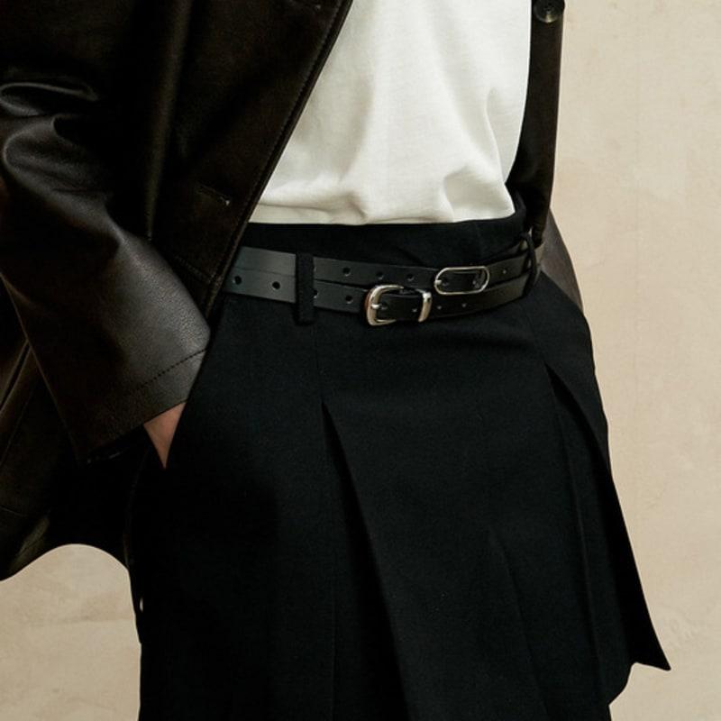 

Кожаный ремень SPERONE Duo Line Женский (черный) black