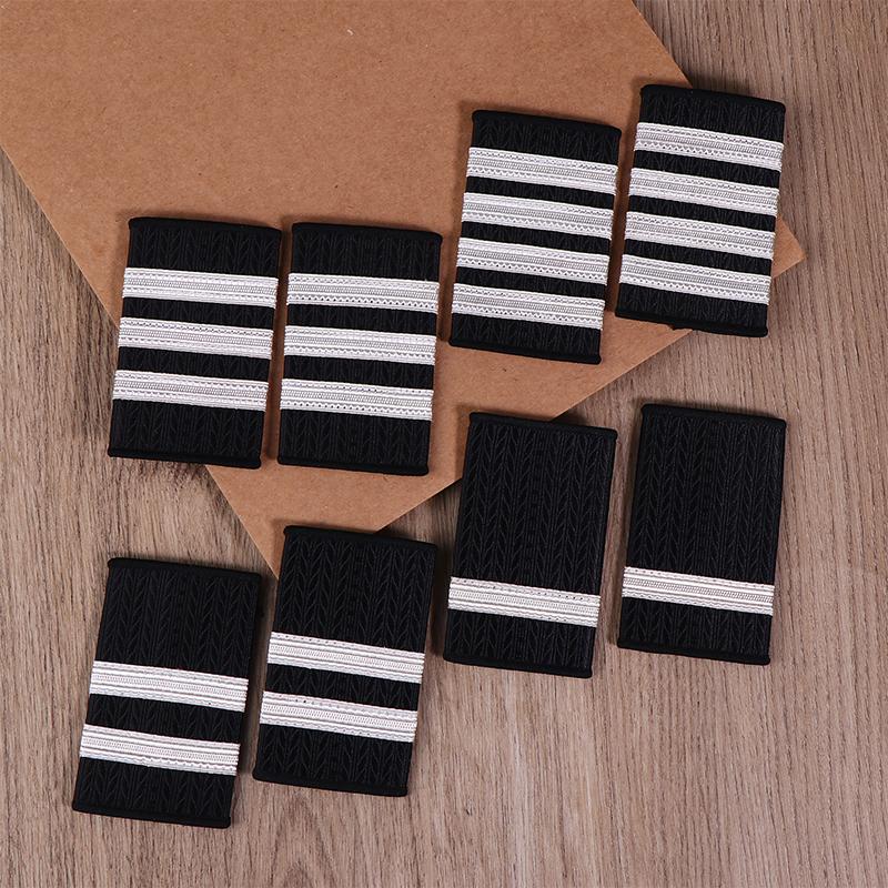 1Pair Clothing Decor Epaulettes Shirts Professional Pilots Uniform Epaulets Craft Shoulder Badges Garment Diy Accessories