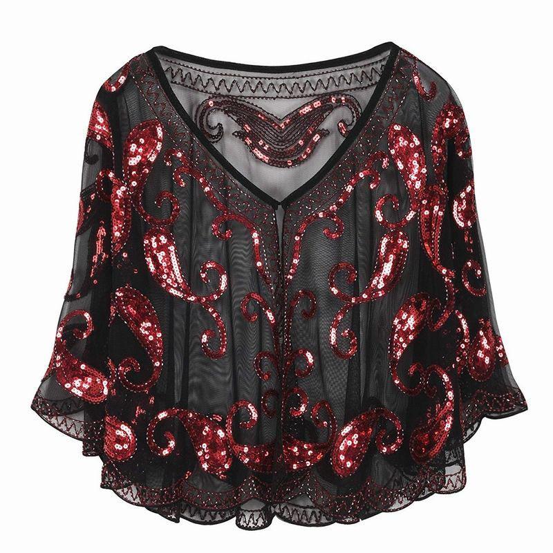 Schal Ausgehöhlte Spitze Perlenbesetzter Schal Oberbekleidung Weich und Bequem Vielseitiger Schal