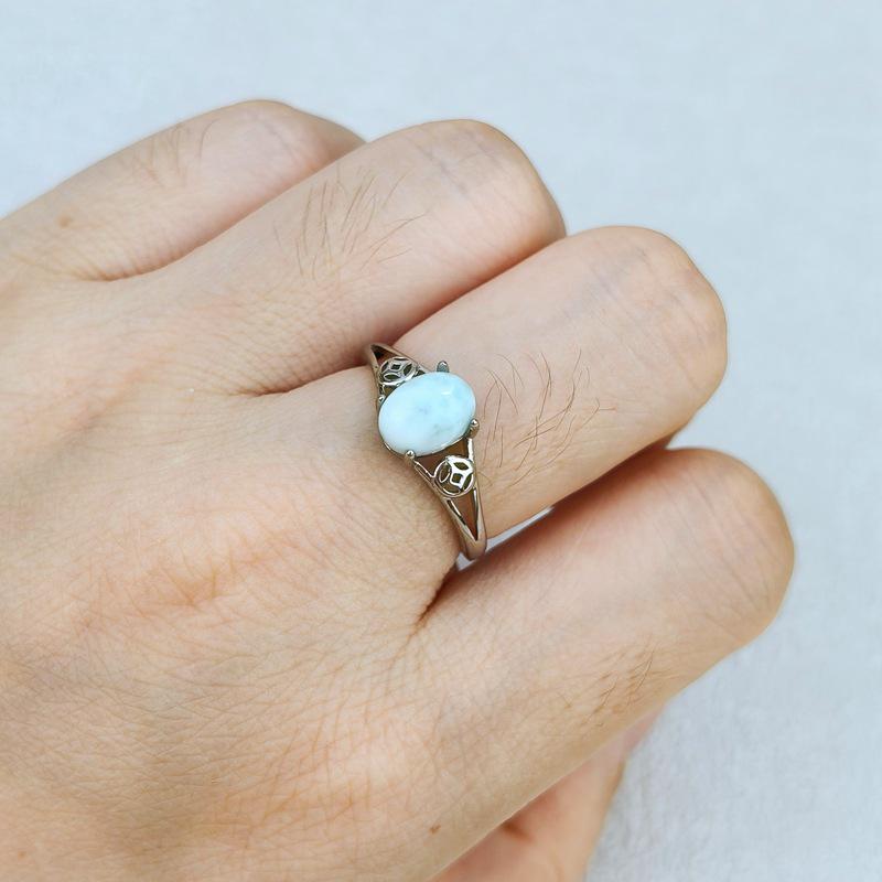 Adjustable Natural Crystal Tiger Eye Ring in Coffee Color