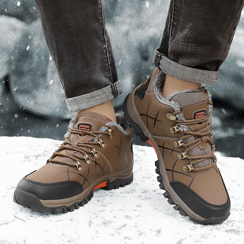39-47 Autumn/Winter Men's Extra Large Size Plush Rubber Bottom Winter Shoes Men's Winter Snow Boots