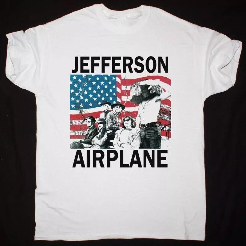 JEFFERSON AIRPLANE VOLUNTEERS 100% Cotton White S-5XL For Men Shirt XXL