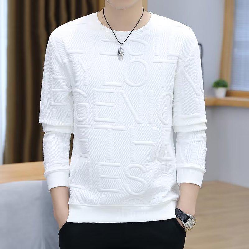 Herren Warmes Rundhals Langarm Sweatshirt im koreanischen Stil - Trendige Herbst/Winter Mode Basisschicht