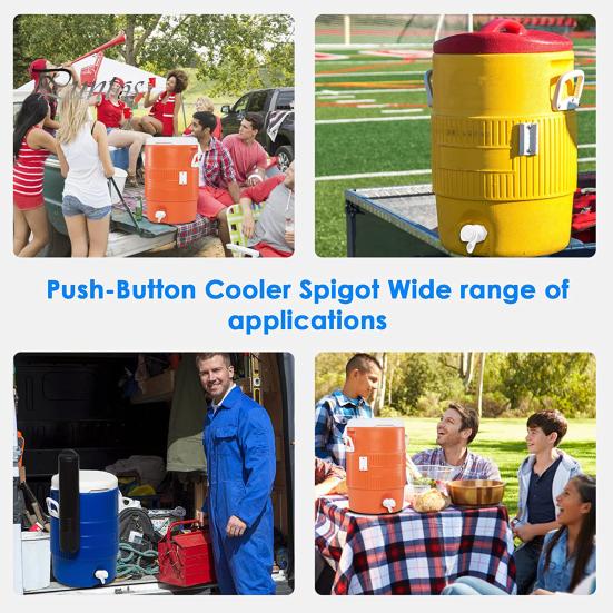 1 sada Velké potravinářské kbelík s dlouhou životností Tlačítko kohoutek Láhev na vodu Kohout Chladicí tryska Kuchyňské zásoby