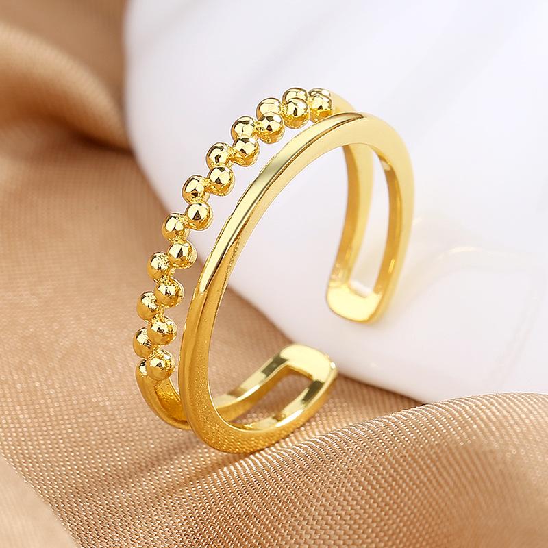 925 Sterling Silver Ring Open Adjustable Silver/Gold for Women Exquisite Student Girlfriend Jewelry Accessories Wedding Party