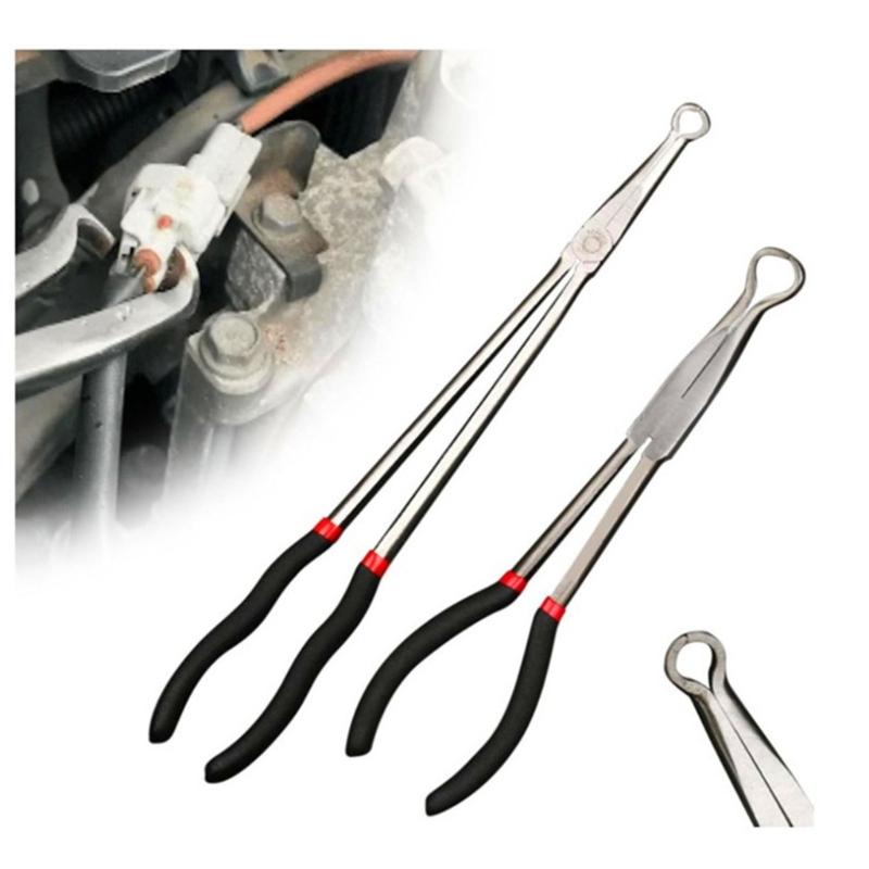 3Pcs 11Inch Hose Gripper Pliers Set with 90 Degree Bents Nose DIY Hand Tool for Efficient Use In Tight Areas