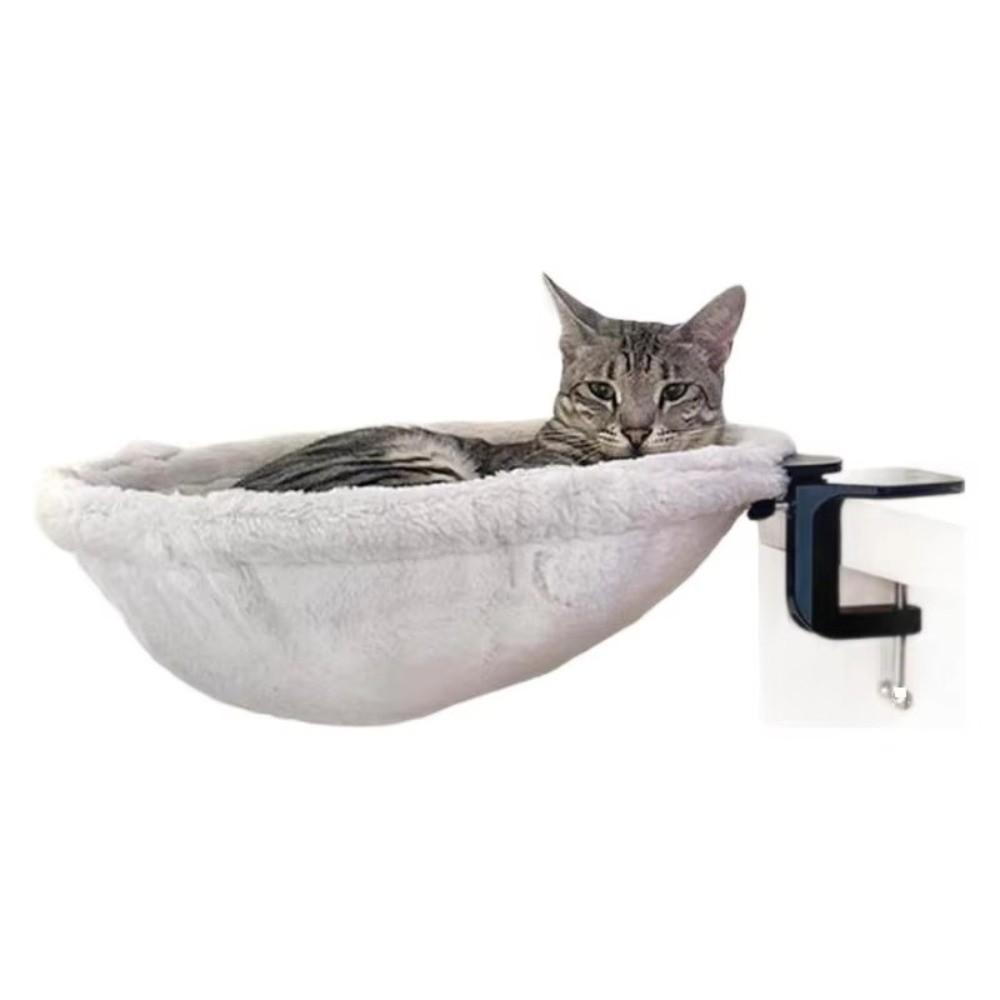 Breathable Mesh Cat Bed Desk Space Saving Foldable Cat Nest Hammock New Window Cat Bed  Balcony Use