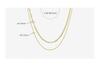 Trendy Double Layer Stackable Necklace for Women, 18K Gold-Plated Titanium Steel, European Style