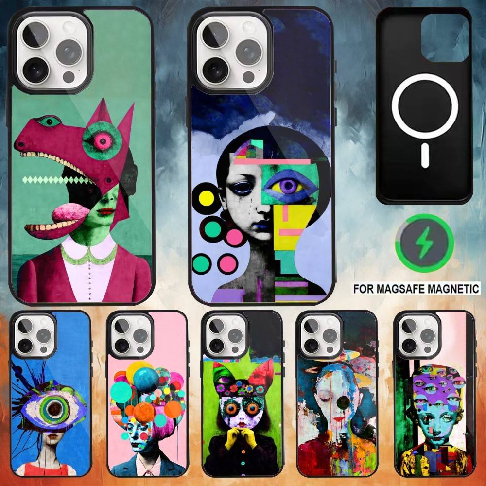 Eric Brenner Art Phone Case For iPhone 17,16,15,14,13,12,Plus,Pro,Max for Magsafe Magnetic Wireless Charging