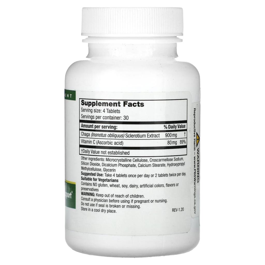 Super Chaga Mushroom, Veggie Tablets 120 Tablets