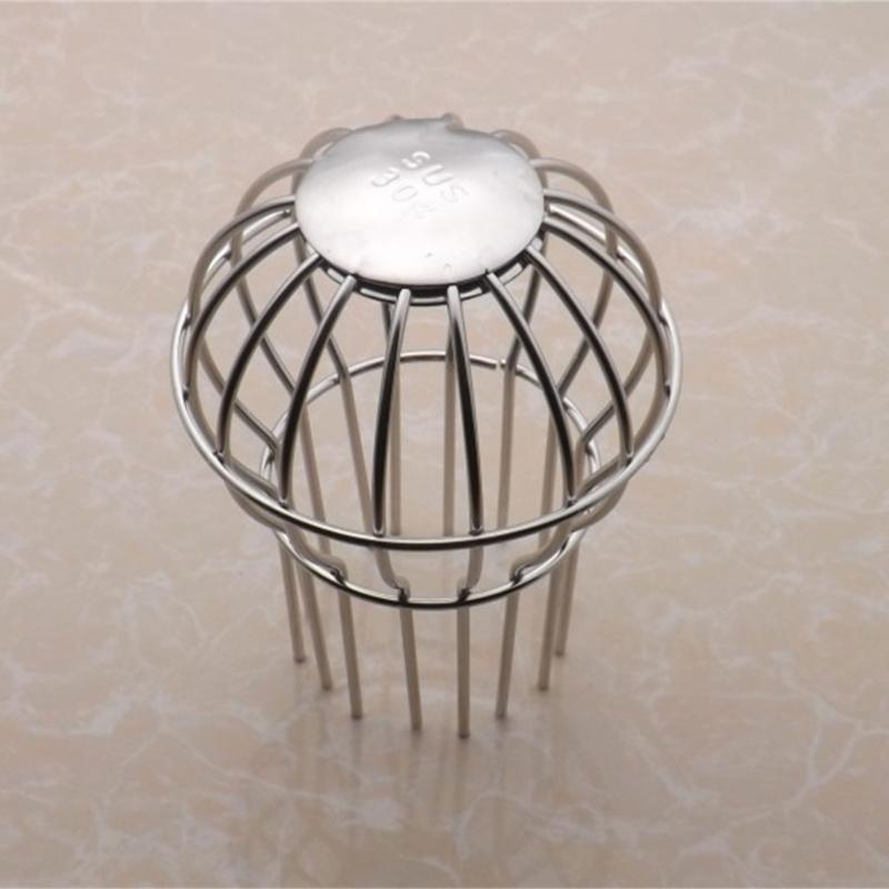 Upgraded Spherical Leaf Guards Drain Cover Steel Anti Clogging Design Drain Grate for Roof Balcony Easy Installation