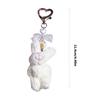 Lovely Rabbit Keychain Bowknot Keyring Bag Charm Keys Holder for Women Couple Gift for Backpack Car Decoration