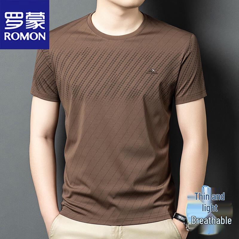 ROMON Men's Lightweight Summer Short Sleeve T-Shirt