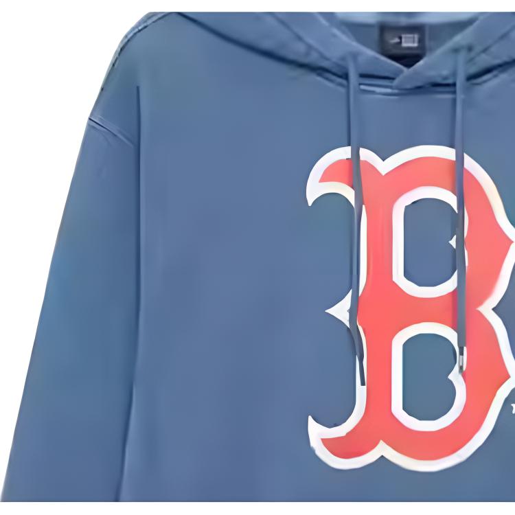 New Era FW24 MLB Boston Red Sox NY Embroidered Drawstring Vintage Washed Hoodie Unisex hoodies Blue 14397938