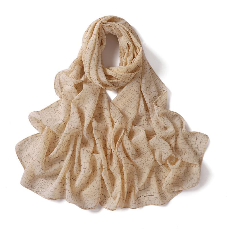 70*175cm Women Striped Floral Chiffon Hijab Fashion Scarf Lady Wraps Shawls Muslim Headband Islamic Scarves