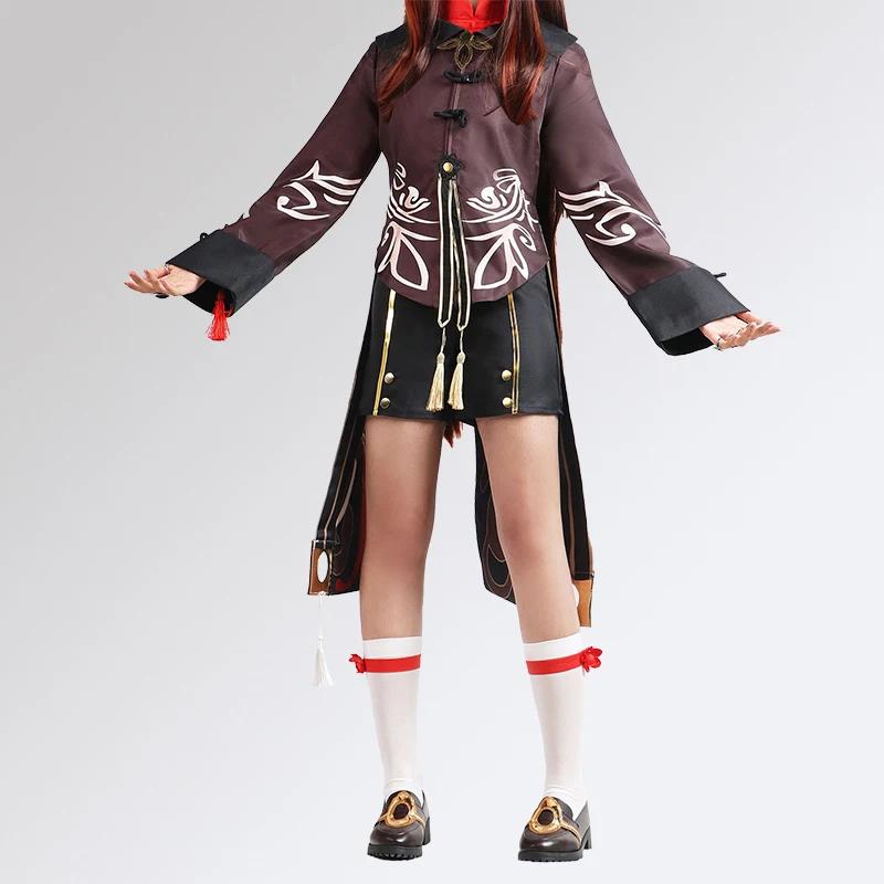 Hutao Cosplay Costume Shoes Uniform Chinese Style Halloween Costumes for Women Game Hu Tao  