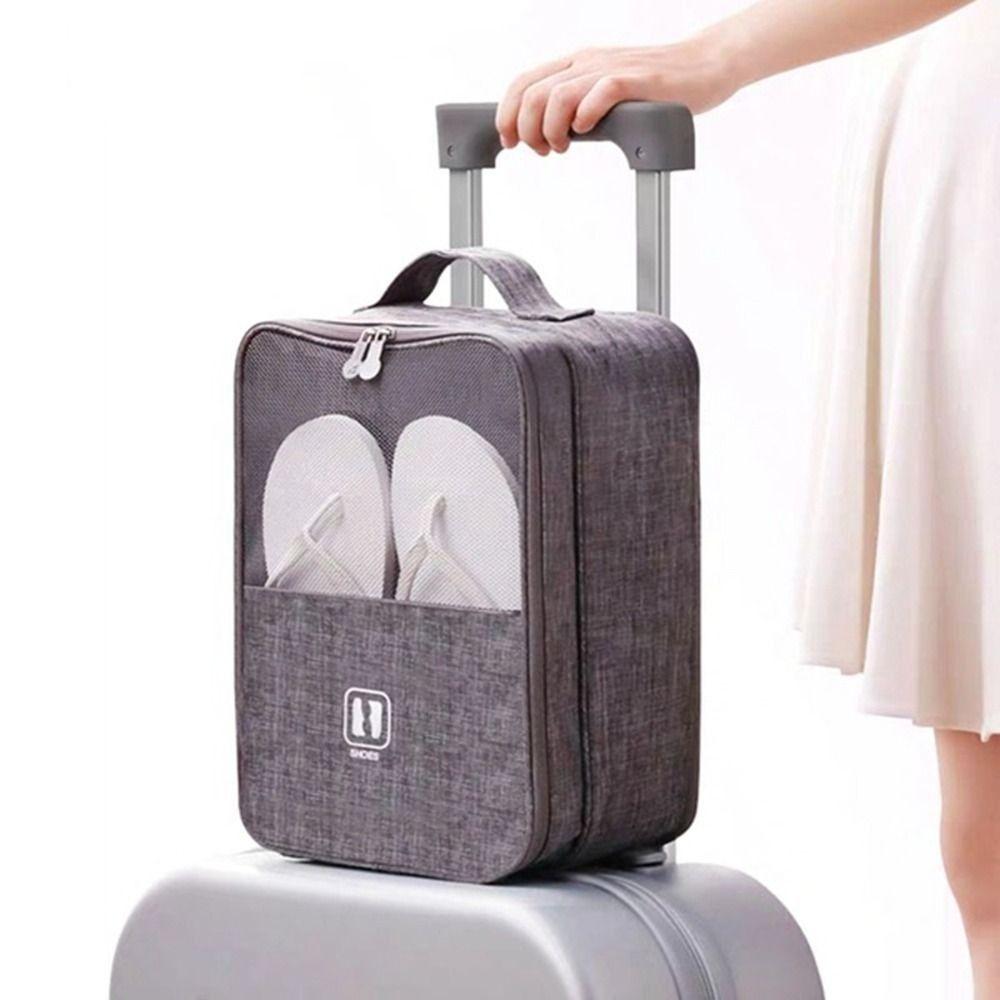 Hanging Travel Shoe Bag Breathable Mesh Shoes Packaging Pouch Shoes Storage Bag  Closet Organizer
