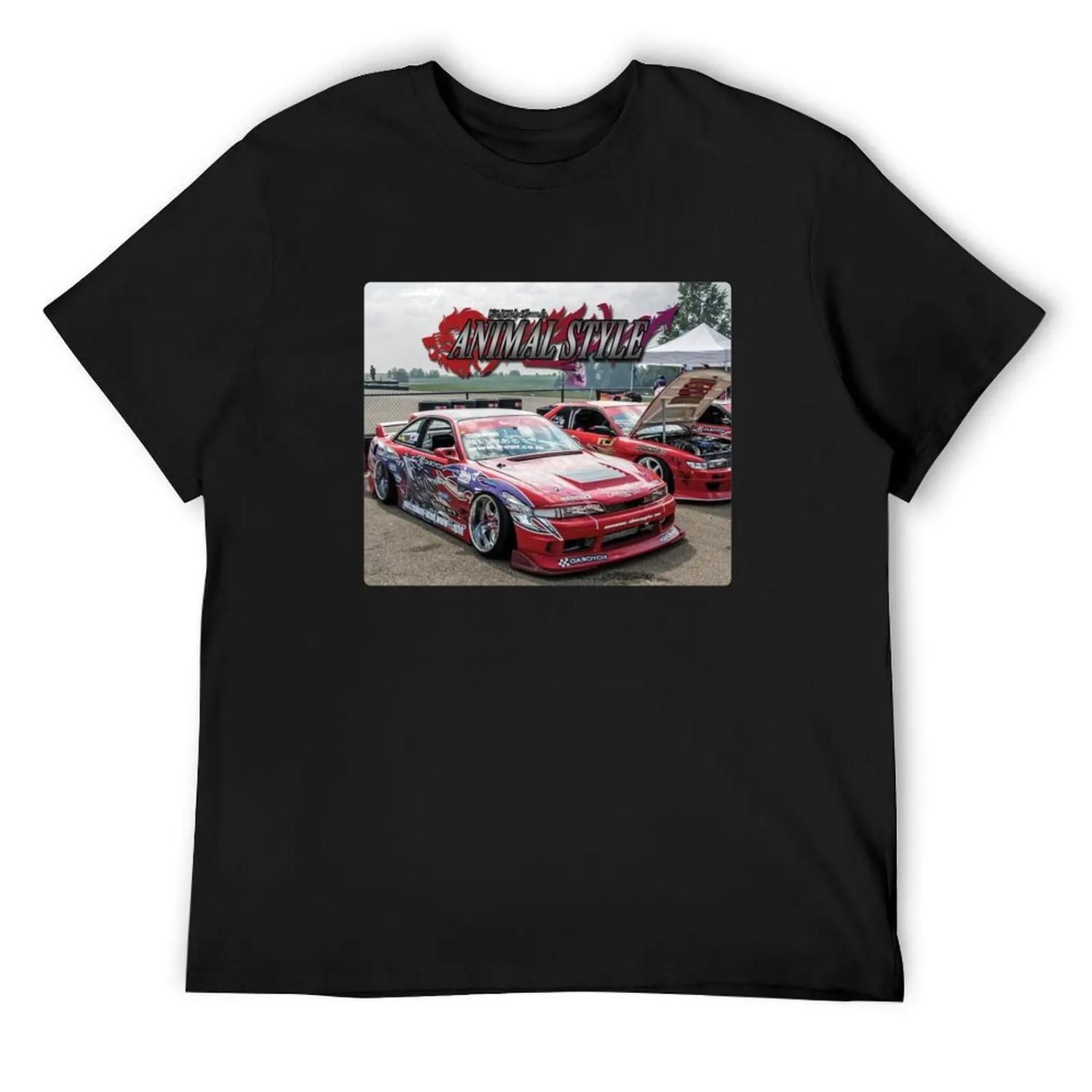 Animal Style Drift Team T-Shirt graphics summer tops vintage customizeds mens designer clothes XXXXXL чёрный