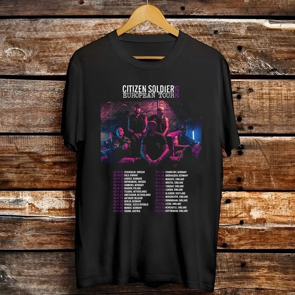 

Citizen Soldier Band Secret Songs European Tour T Shirt Full Size S5XL FN1737 Unisex T-Shirt XXXXL