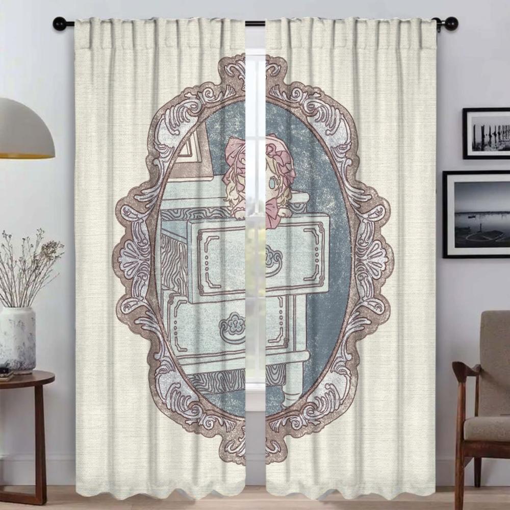 A Little Princess Kitchen Curtains for Living Room Curtain Blinds Partition Tulle for Bedroom Shades Home Interior Curtains