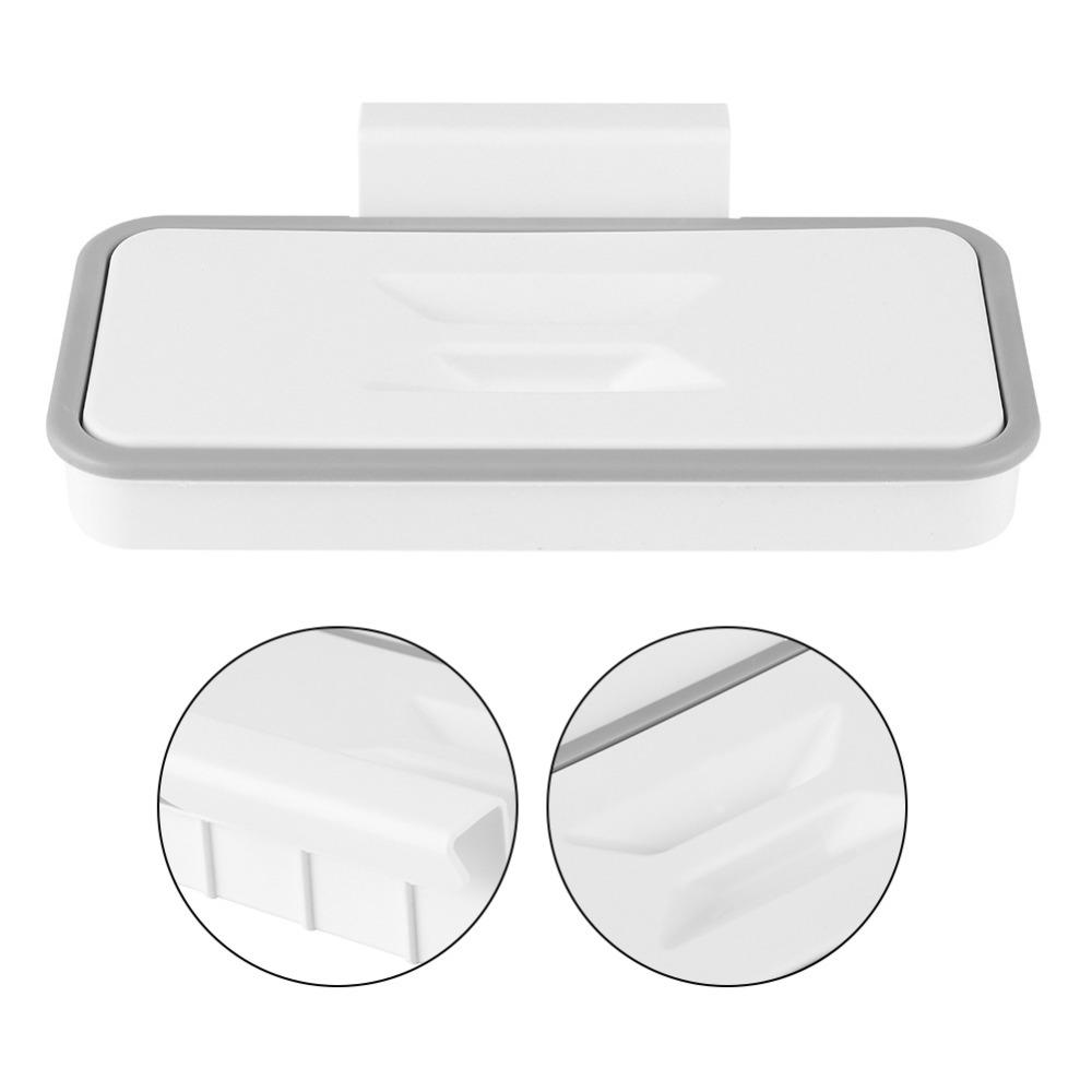 White Garbage Waste Holder PP Portable Garbage Bag Holder Cabinet Door Holder For Cupboard