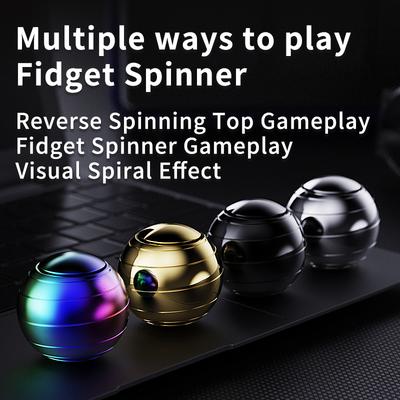 Edc Finger Decompression Metal Desktop Gyroscope Finger Stress-Relieving Toy Stress Relief Visual Fidget Spinner Children'S Gift