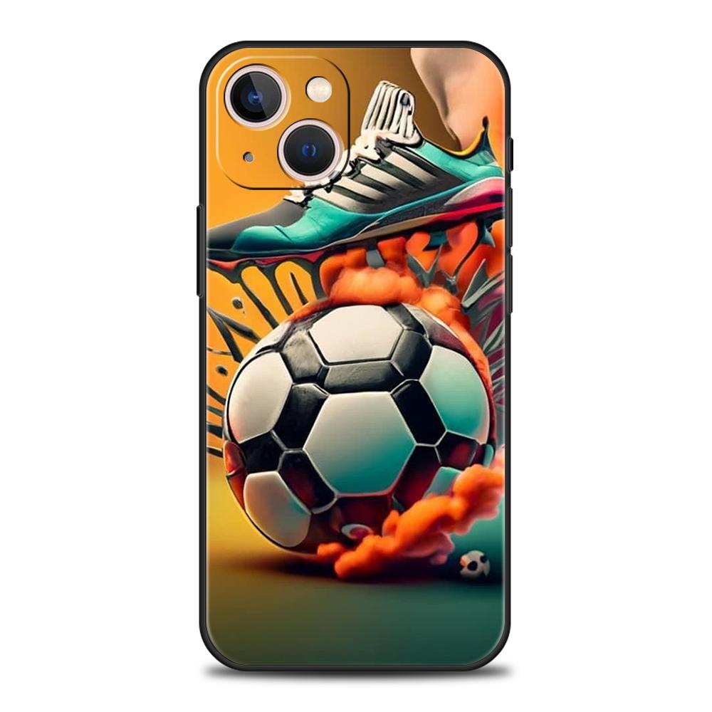 

Soft TPU Phone Case for iPhone 16/15/14/13/12/Pro/Max/16E/11/Pro/7/8/Plus/XS/Max Shockproof Shell Football Sport Fundas Capa Bag for iPhone 8 7