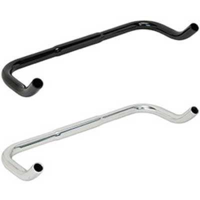 Giza Bullhorn Bar Bar Clamp Bullhorn Bar HS-RA-02 Diameter 25.4mm Black/410mm (HBR17402)