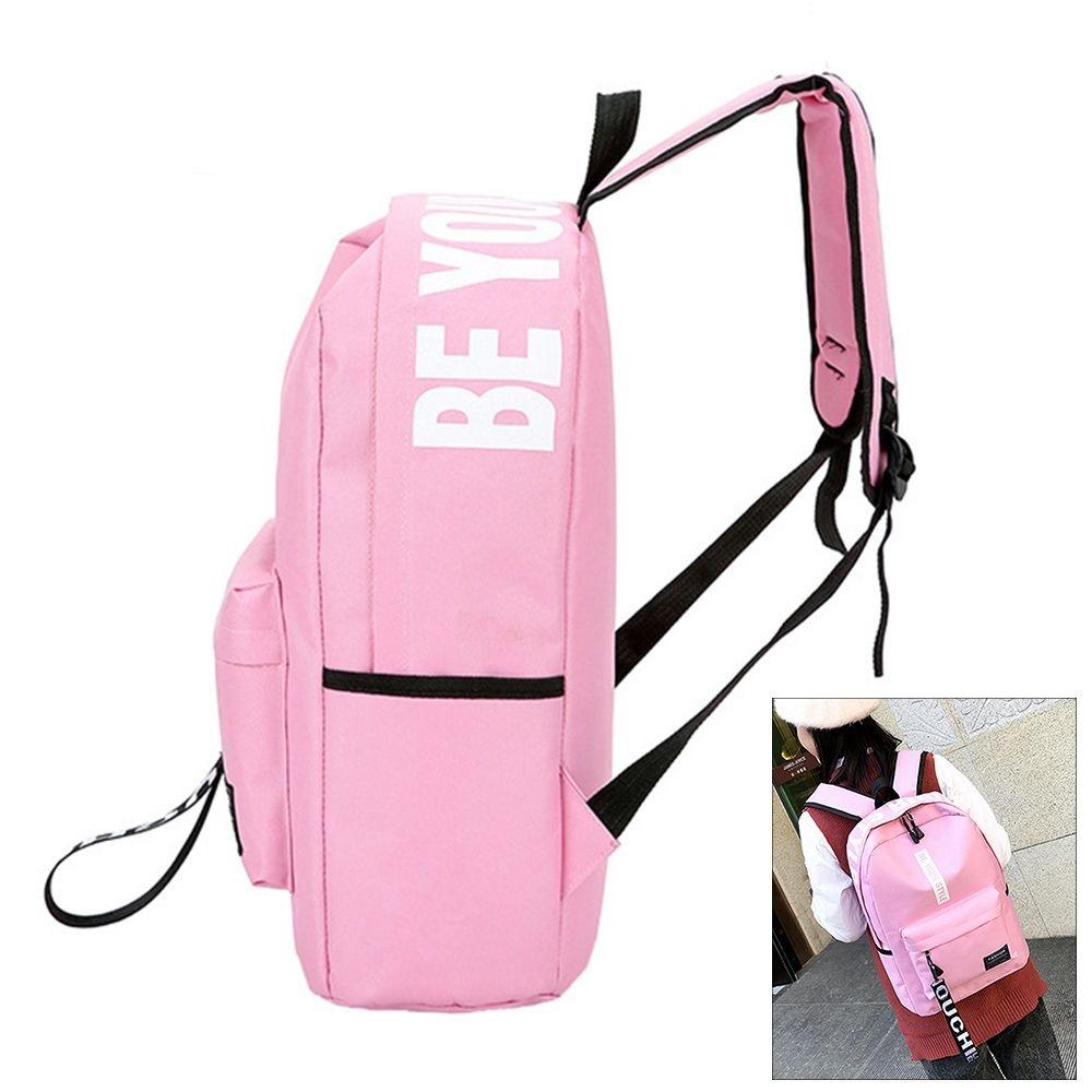 Μοντέρνα casual backpack μονόχρωμη σχολική τσάντα ανδρική και γυναικεία αδιάβροχη πάνινη τσάντα πλάτης ταξιδιού