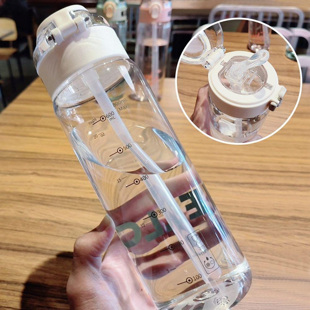 800ml Leak-Proof Summer Water Bottle Large Capacity Drinking Kettle Sports Water Cup  Outdoors