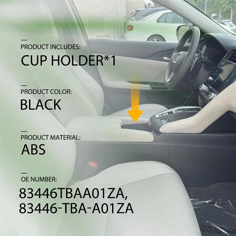 High Quality Center Console Drink Cup Holder Anti-Scratch Anti-Slip 83446-Tba-A01Za For Honda Civic 2016—2018 Car Accessories